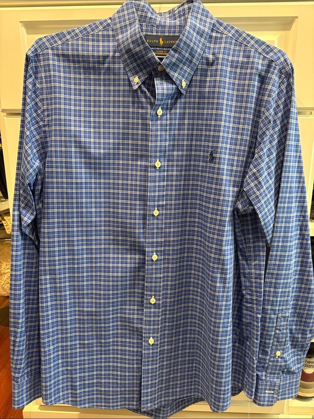 Ralph Lauren Blue Multi-Check Button-Down Shirt